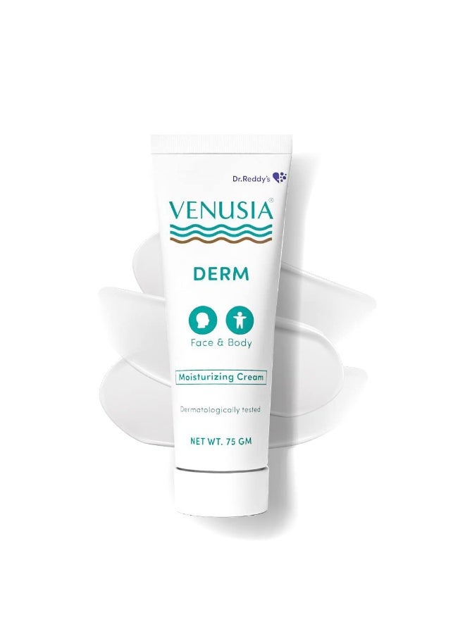 VENUSIA Dr. Reddy's Derm Moisturizing Cream | 24-hour Intense Hydration | Skin Barrier Repair | For Dry to Very Dry Skin | 4 Natural Butters | Hypoallergenic | 75g (Pack of 3) - Image 4